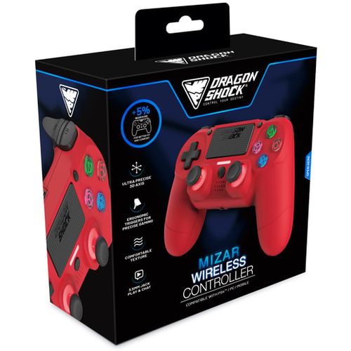 DRAGONSHOCK MIZAR WIRELESS CONTROLLER RED PS4, PC, MOBILE slika 5