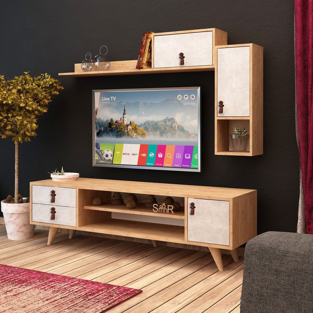 Eleva Oak Bijela TV Jedinica slika 2