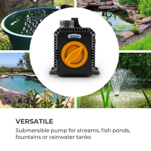 Waldbeck Lagoon 3600, pumpa za ribnjak i akvarij, 3600 L/H, EcoSave: 20 W, dubina ponora 2,8 m, Crna slika 2