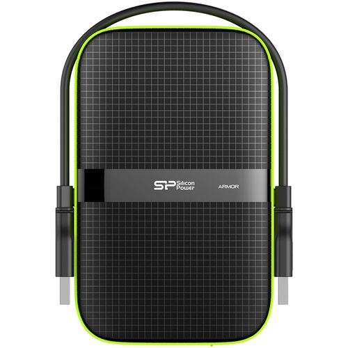 Silicon Power SP020TBPHDA60S3K Portable HDD 2TB, Armor A60, USB 3.2 Gen.1, Black slika 1