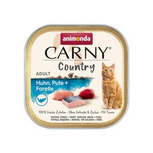 A CARNY COUNTRY MAČKA ADULT PILETINA, ĆURETINA I PASTRMKA 100g