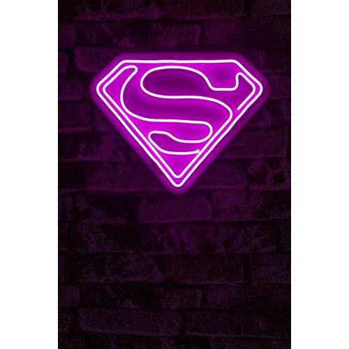 Wallity Ukrasna plastična LED rasvjeta, Superman - Pink slika 10