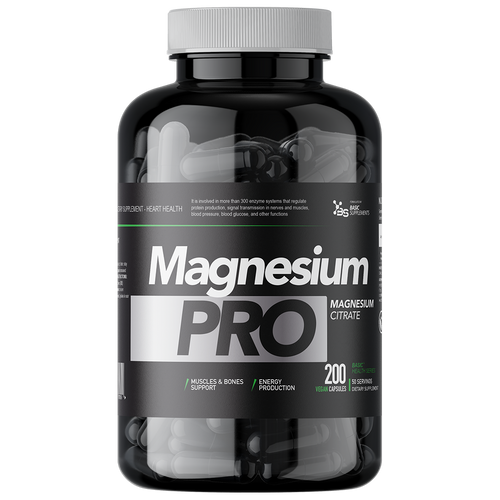 Basic Supplements Magnezijum Citrate Pro / 200 Vegan Capsule slika 1