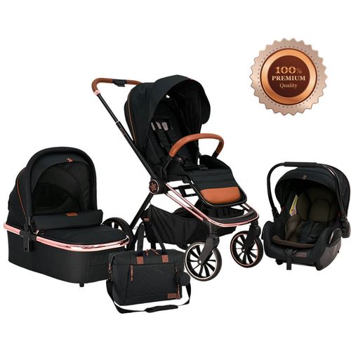 Bebe Stars kolica Jewel 3u1 - Volcano black slika 1