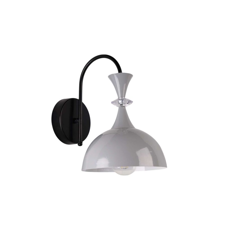 Opviq Zidna lampa 603, siva, crna slika 1