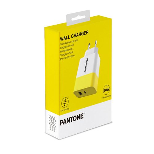 PANTONE Kućni punjač 20W u ŽUTOJ boji slika 2