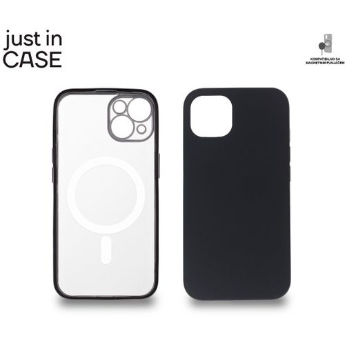 2u1 Extra case MAG MIX PLUS paket CRNI za iPhone 13 slika 1