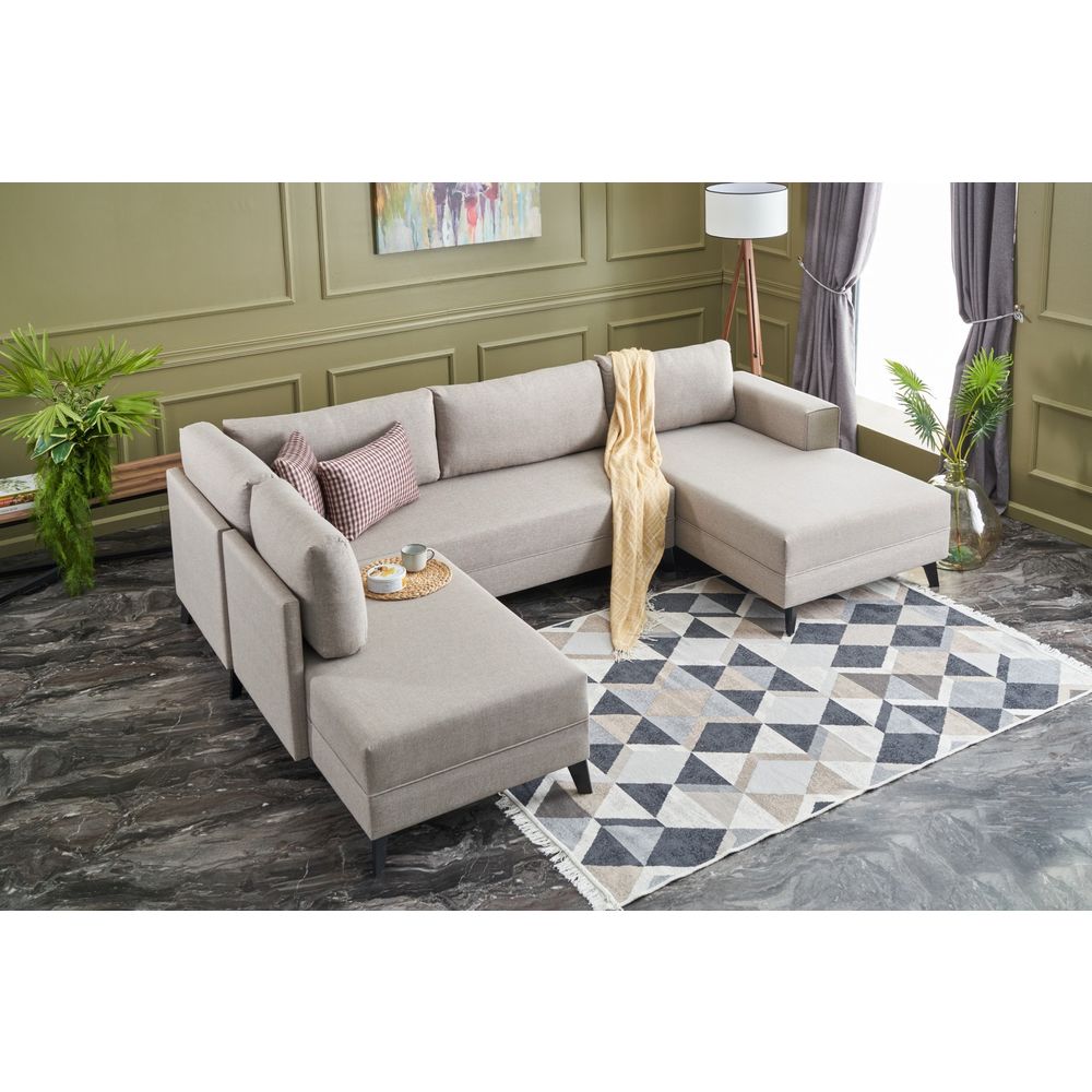 Efsun - Krem Ugao Sofa na Razvlačenje slika 2