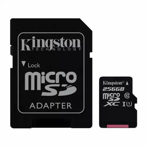 Micro SD Card 256GB Kingston + SD adapter SDCS2/256GB class 10 slika 1