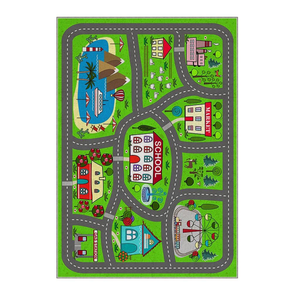 Cgkids4 - Višenamjenski Tepih u Višebojnoj Izvedbi (100 x 180 cm) slika 4
