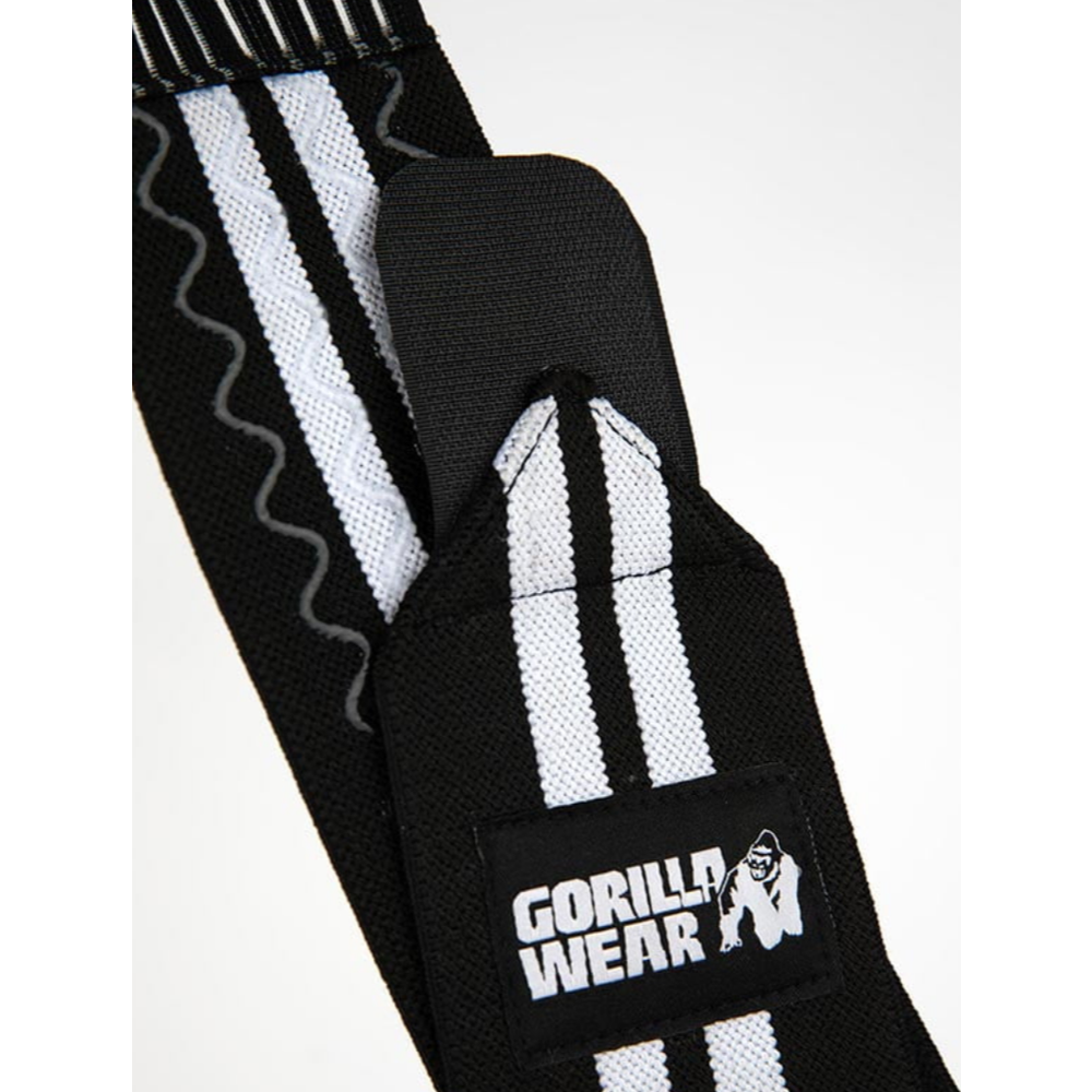 Gorilla Wear Steznici za skočni zglob - Crno/Bijeli, 2kom slika 2