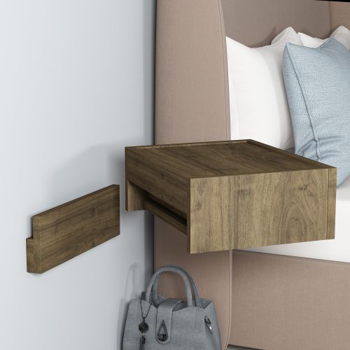 Luminia - Walnut Walnut Wall Shelf slika 4