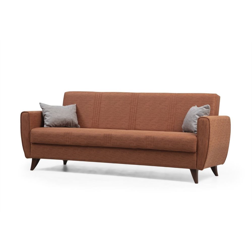 Zaden - Crveni Sofa na Razvlačenje za 3 Osobe slika 5
