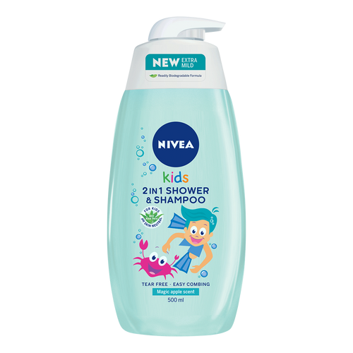 NIVEA 2u1 gel za tuširanje za dečake 500ml slika 1