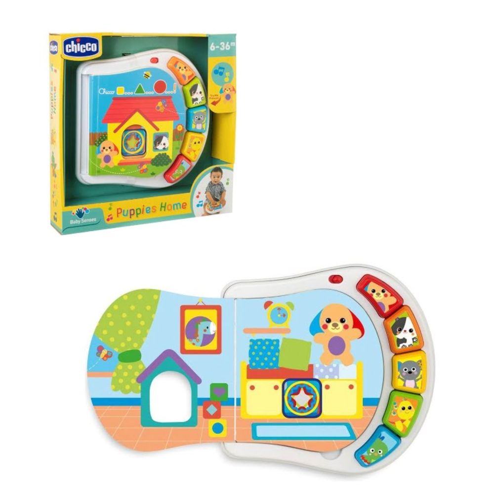Chicco Muzička knjiga o psiću Puppies Home slika 1