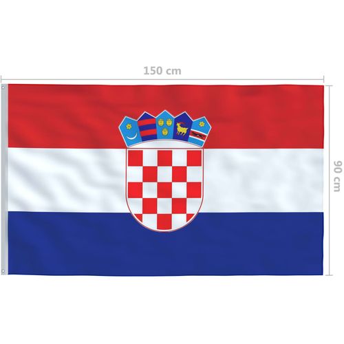 Hrvatska zastava 90 x 150 cm slika 5