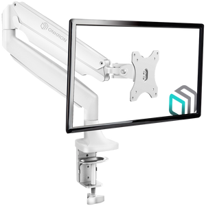 ONKRON Monitor Desk Mount for 13 to 32-Inch LED LCD Flat Monitors up to 9 kg, White