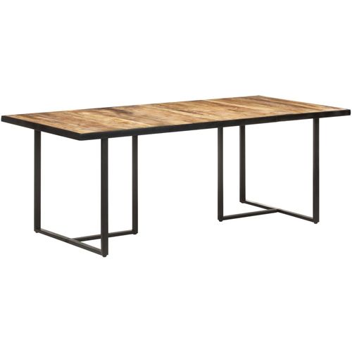 Blagovaonski stol 200 cm od grubog drva manga slika 24