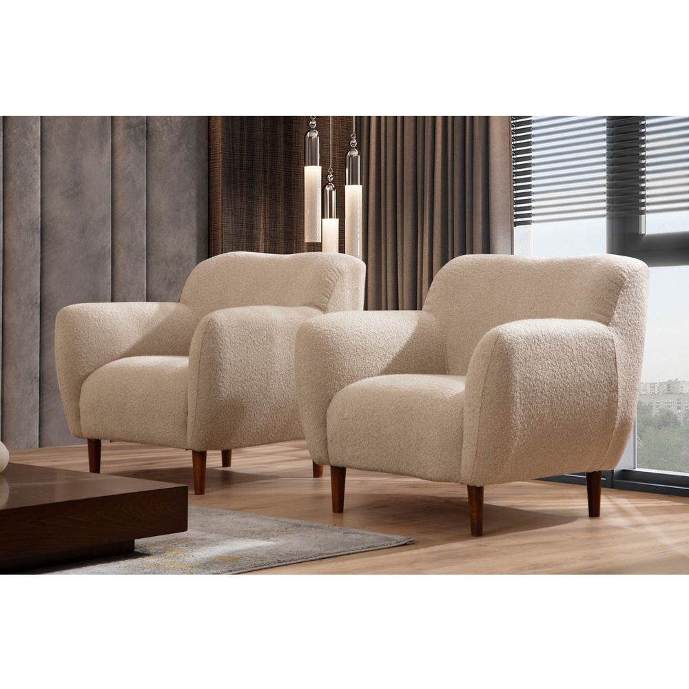 Napoli - Cappuccino Wing Chair slika 1