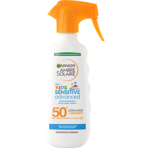 Garnier Ambre Solaire Kids Sensitive Advanced SPF50+ sprej za decu za zaštitu od sunca 270ml slika 1