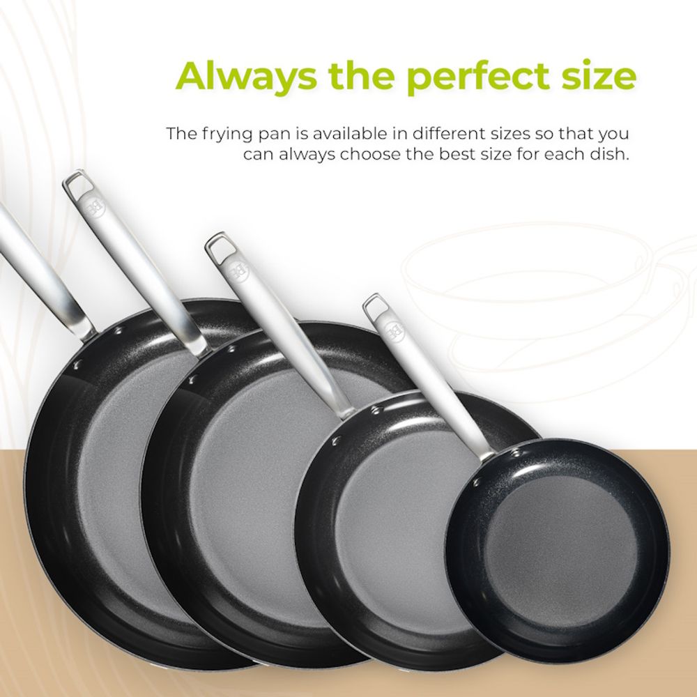 BE Living Tava Essential Black 30 cm troslojni nehrđajući čelik slika 9