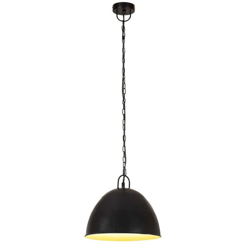 Industrijska viseća svjetiljka 25 W crna okrugla 31 cm E27 slika 2