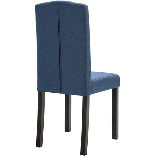 Blagovaonske stolice od tkanine 4 kom plave slika 39