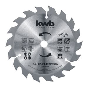KWB list kružne pile 140×12,75 mm, 18Z, HM