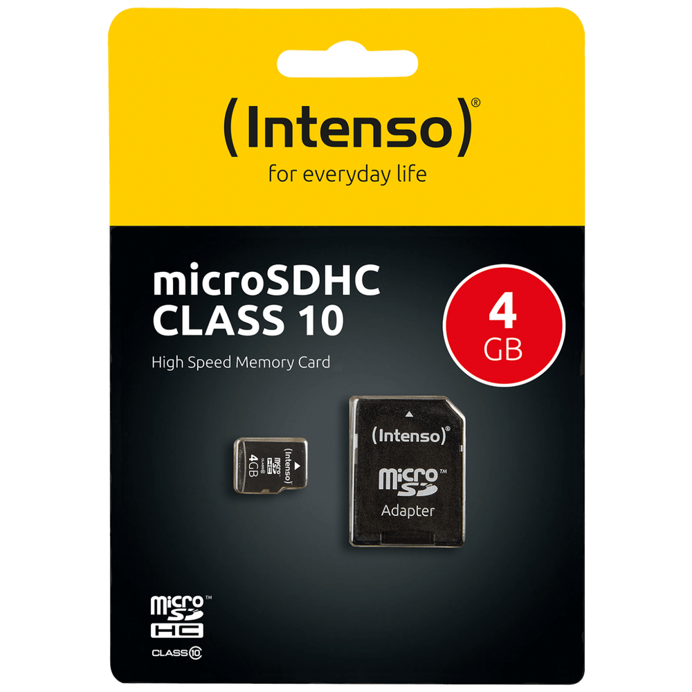 (Intenso) Micro SD Kartica 4GB Class 10 (SDHC &amp; SDXC) sa adapterom - SDHCmicro+ad-4GB/Class10 slika 1