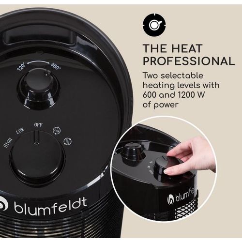 Blumfeldt Heat guru 360 samostojeći toplinski grijač, Crna slika 3