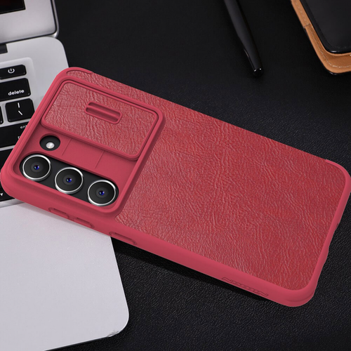 Futrola Nillkin Qin Pro Leather za Samsung S911B Galaxy S23 crvena slika 6