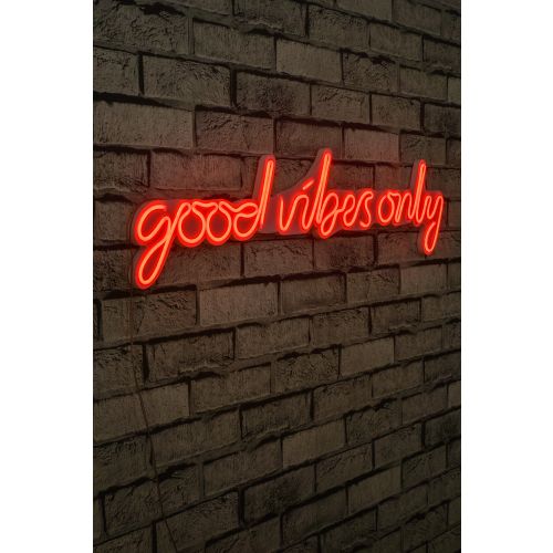 Wallity Ukrasna plastična LED rasvjeta, Good Vibes Only - Red slika 12