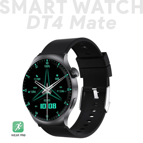 Smart Watch DT4 Mate crni (silikonska narukvica) slika 1