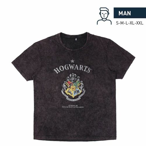 Muška Majica Kratkih Rukava Harry Potter Siva Tamno sivo L slika 4