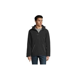 ROCK MEN softshell jakna - Crna, XXL 