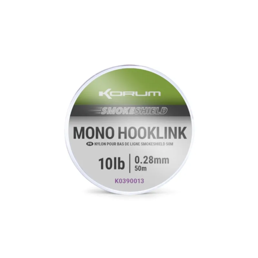 K0390010 Korum Smokeshield Mono Hooklink - 4lb/0.20mm slika 1