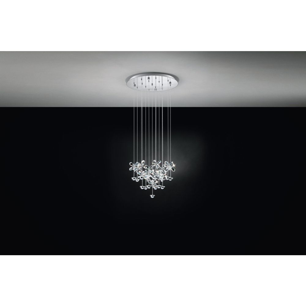 Luster PIANOPOLI - LED-HL Ø500 u kromu i kristalu slika 3