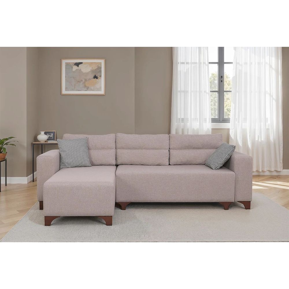 Ugaona Sofa Tloft Mini - boja: krem slika 1
