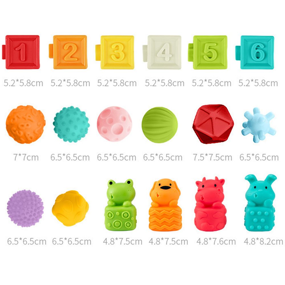 Woopie baby senzorne puzzle squeeze puzzle sound učenje brojanja 20 el. slika 2