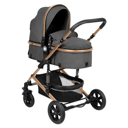 Kikka Boo kolica 3u1 Amaia + košara + autosjedalica - Dark Grey slika 13