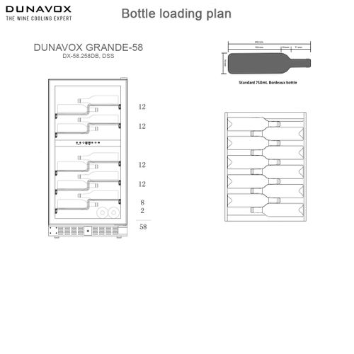 DX-58.258DSS DUNAVOX vinska vitrina slika 2