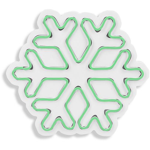 Wallity Ukrasna plastična LED rasvjeta, Snowflake - Green slika 6