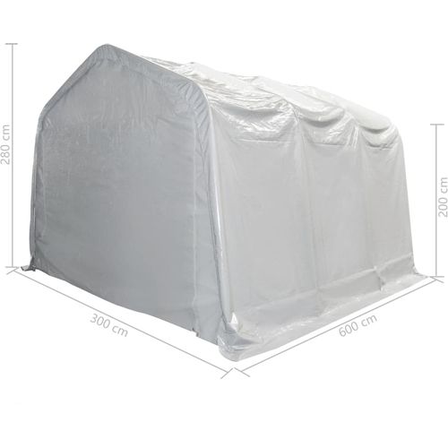 Skladišni Šator od PVC-a 550 g/m² 3x6 m Bijeli slika 11