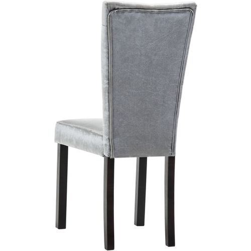 Blagovaonske stolice od baršuna 2 kom srebrne slika 27