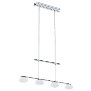 Eglo Aleandro 1 Visilica sa 4 LED Svjetla - Dimabilna, Krom/Bijela