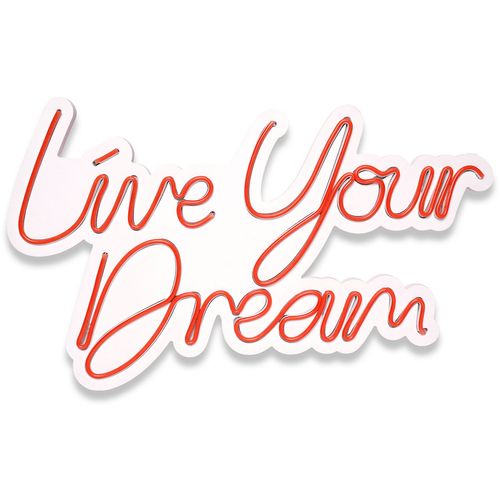 Wallity Ukrasna plastična LED rasvjeta, Live Your Dream - Red slika 4