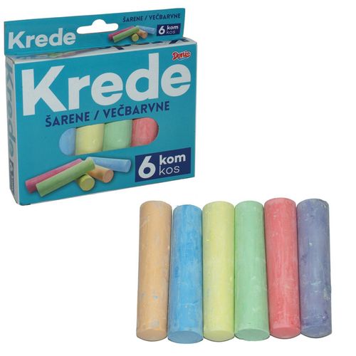 Kreda u boji Jumbo set, 6/1 pak, kutija slika 1