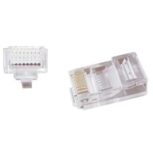 LC-PTU-01/50 Gembird Universal pass-through modular CAT5 UTP plug 8P8C, 50 u pak /CENA PO PAKOVANJU