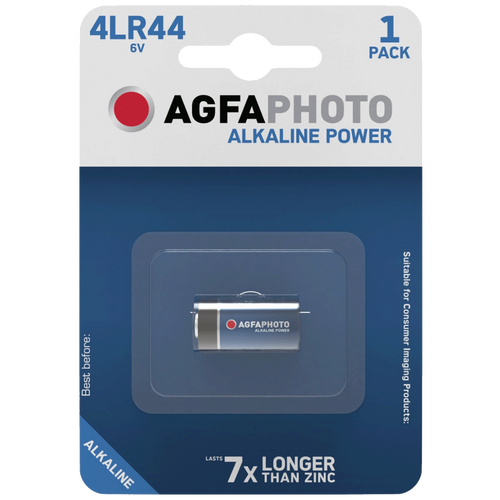 Agfa Baterija alkalna, za alarm, 6 V, blister pak. 1 kom. - 4LR44 B1 slika 1