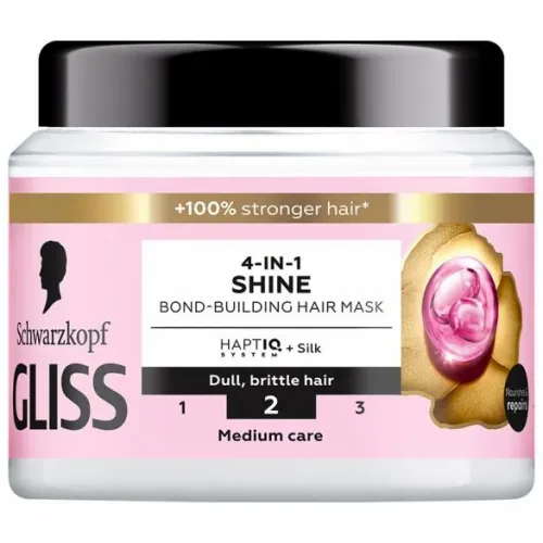 Gliss maska za kosu u teglici Shine 400ml  slika 1